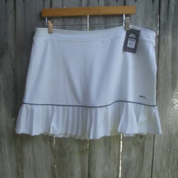 Slazenger Golf Skort White Pickle Ball Skort Tennis Skort NEW with Tags XL - Picture 3 of 4